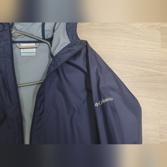 Columbia Navy Blue Raincoat - Picture 2 of 4